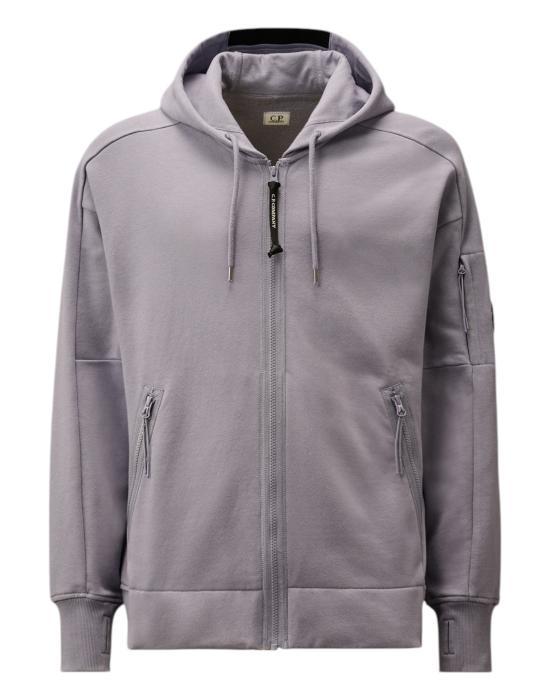 CP Company Raised Fleece Zip Hoodie Stormy Weather Women’ 18CMSS025 A005086 W872