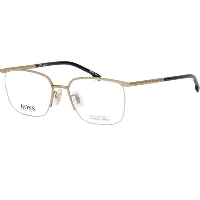 HUGO BOSS Titanium Stainless Steel Semi-Rimless Unisex Eyeglass Fr BOSS1225F AOZ