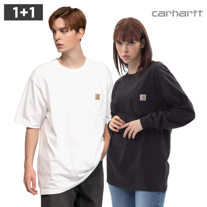 Carhartt Unisex Short and Long Sleeve T-Shirt 2-Pack