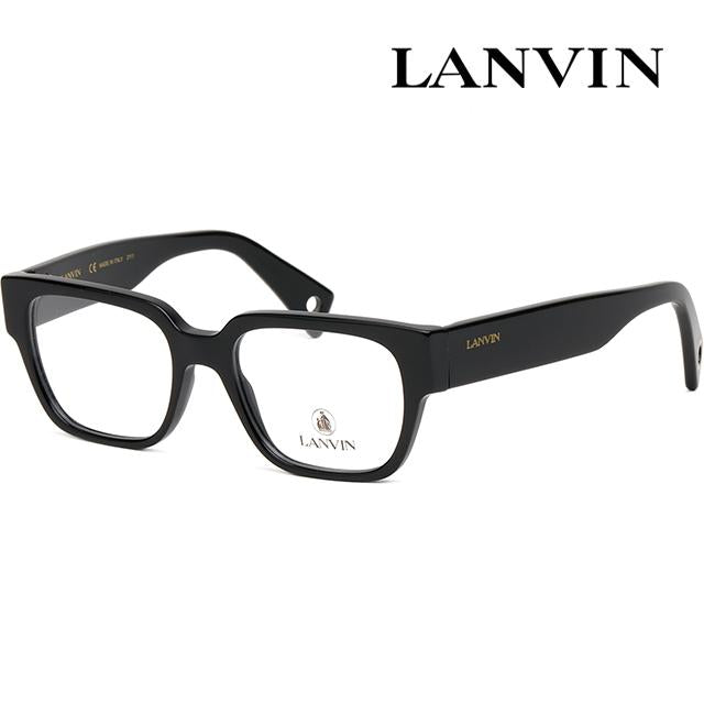 Lanvin Black Acetate Thick-Rim Eyeglass Frames Unisex LNV2601 001