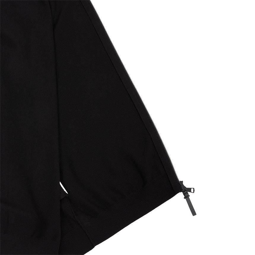 Moncler Men’s Zip-Up Knit Cardigan Black