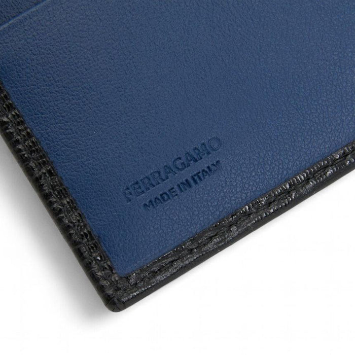 Ferragamo Men’s Black Leather Bifold Wallet