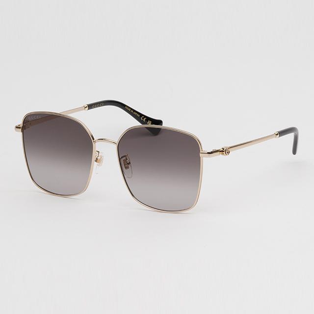 GUCCI Metal Oversized Sunglasses Black Unisex