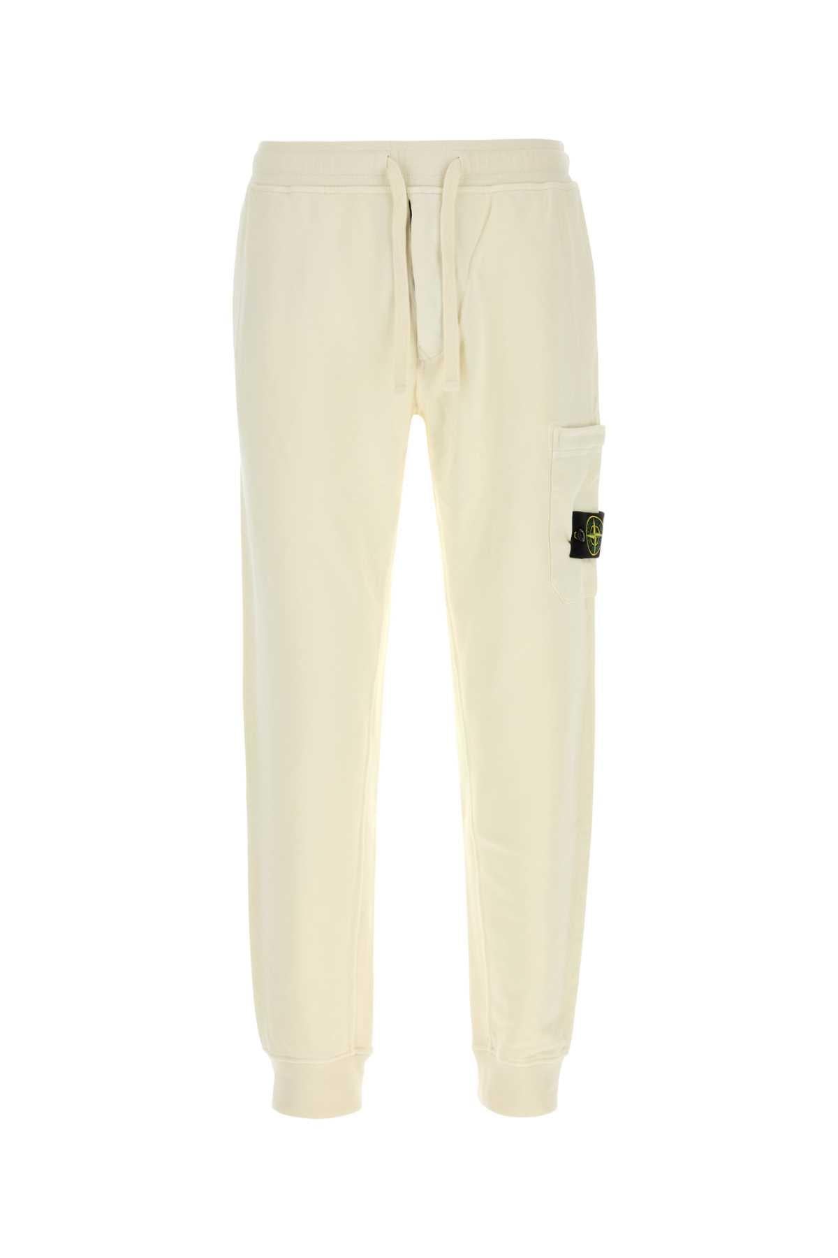 STONE ISLAND Black Cotton Jogger Sweatpants for Men