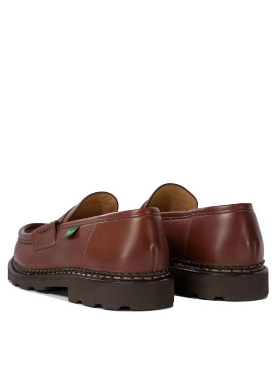 PARABOOT REIMS Leather Loafers Mens Black 099403 DOM