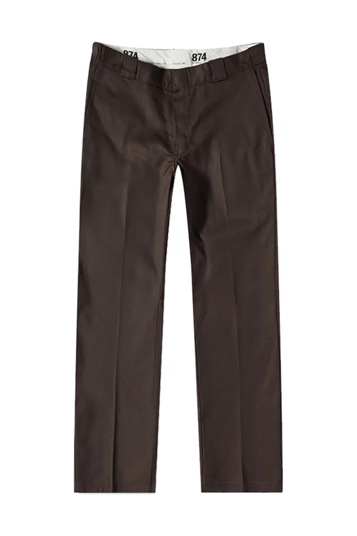 Dickies Dark Brown Twill Work Pants Original Unisex Classic Pants 874 DB