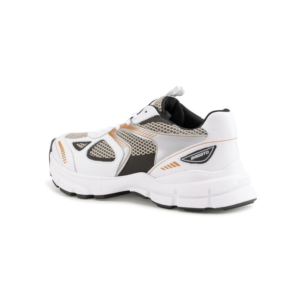 AXEL ARIGATO Marathon Runner Men's Low Top Sneakers White Black Orange 33013