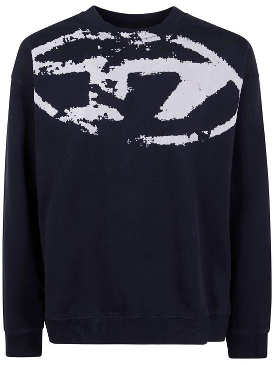 DIESEL Long-Sleeve Sweatshirt for Men A130510DMBU9XX BLACK DOM