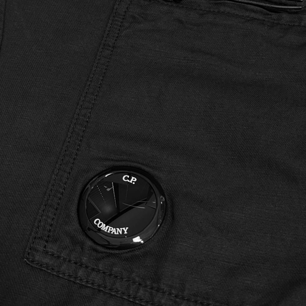 CP Company Lens Logo Cargo Pants Black Men
