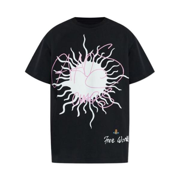 Vivienne Westwood Sun Print Classic Short Sleeve T-Shirt Black