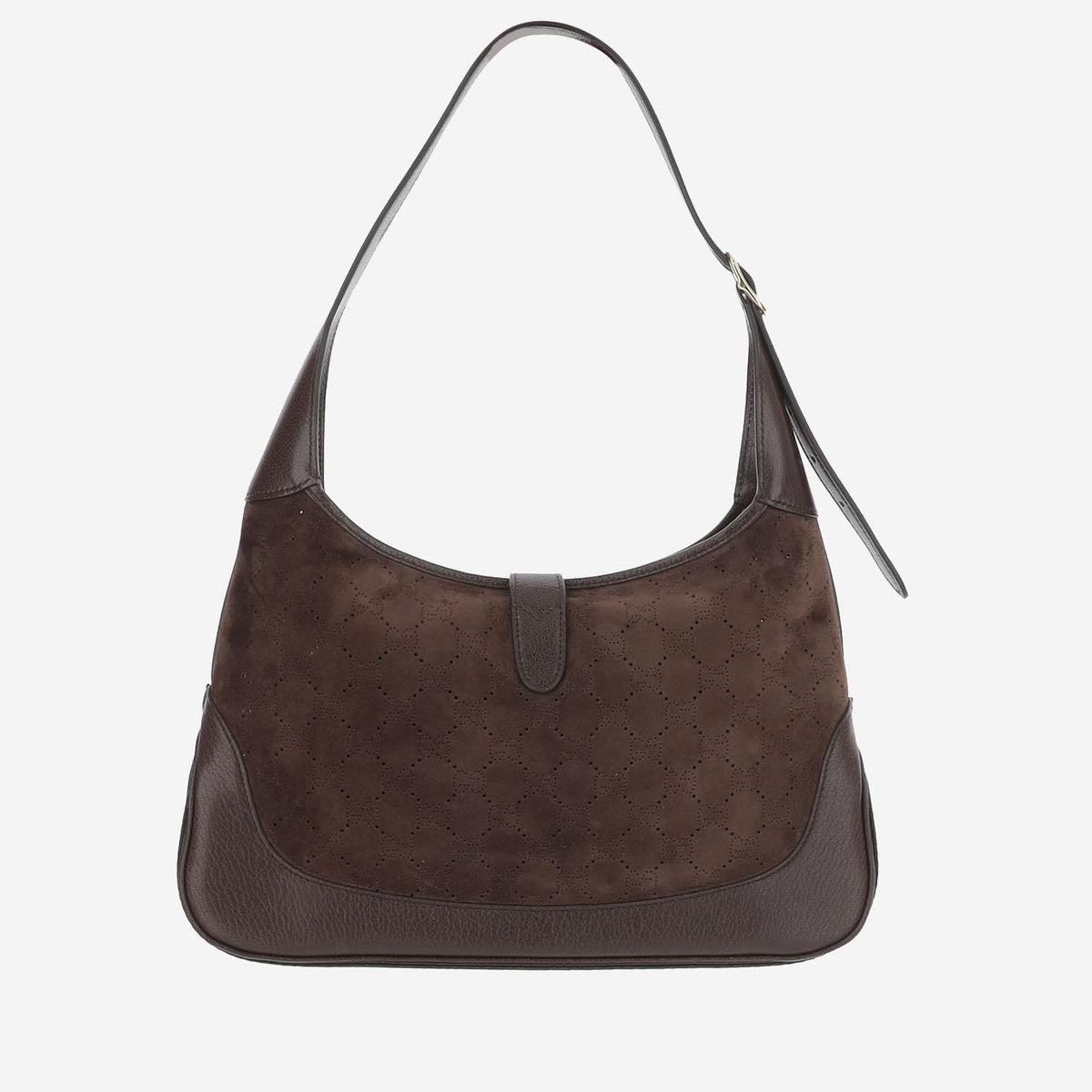 GUCCI Leather Shoulder Bag Brown Women’s Handbag