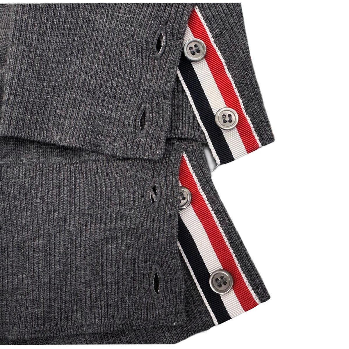 THOM BROWNE Armband Wool Crewneck Knit Sweater MKA412A 035