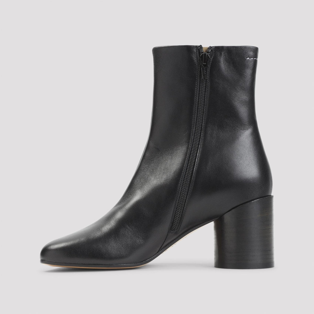 Maison Margiela Black Leather Ankle Boots