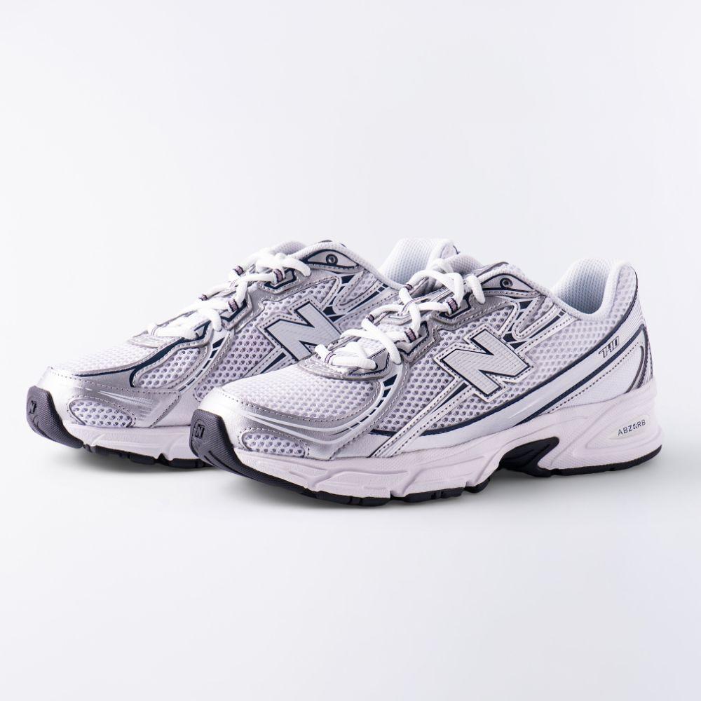 New Balance Navy White 740v2 Low-Top Sneakers for Men