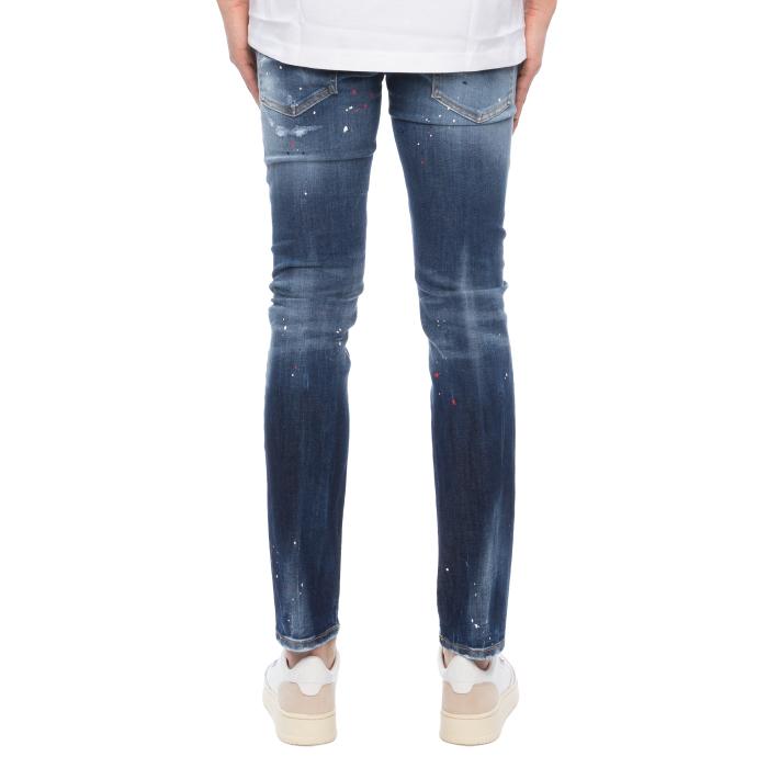 Dsquared2 Vintage Wash Paint Splatter Skater Jeans Cargo Pants Men