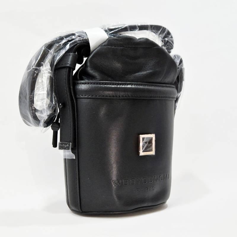 WOOYOUNGMI Square Logo Bucket Bag Black W213BA01