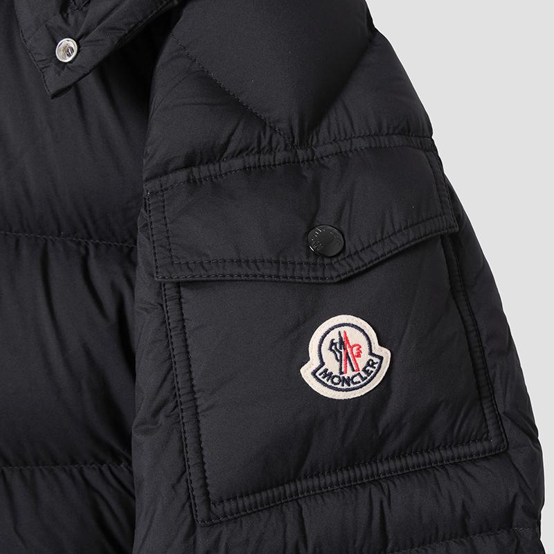 Moncler Maya 70 Hooded Short Down Puffer Jacket Black