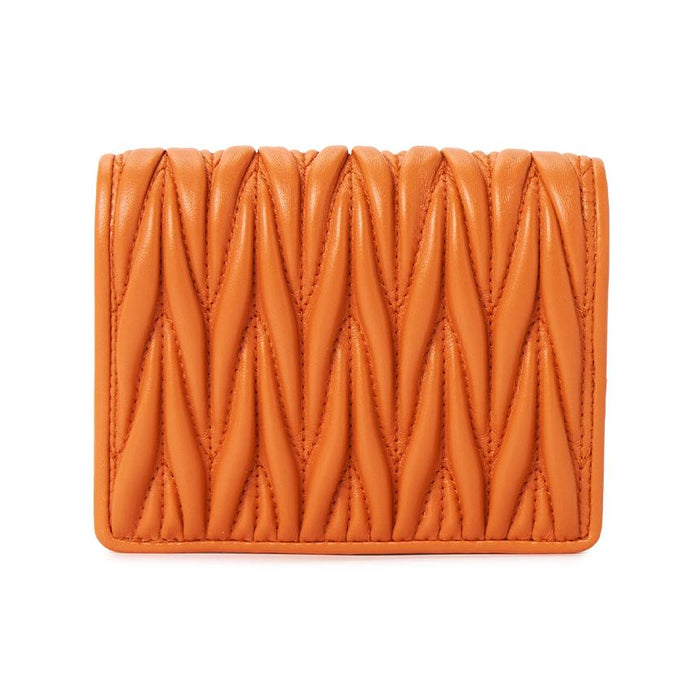 Miu Miu Matelassé Leather Compact Wallet 5MV204 AFPP F0049