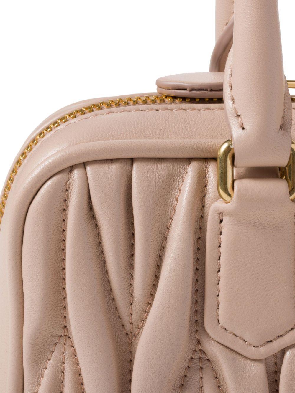 Miu Miu Brown Leather Tote Bag