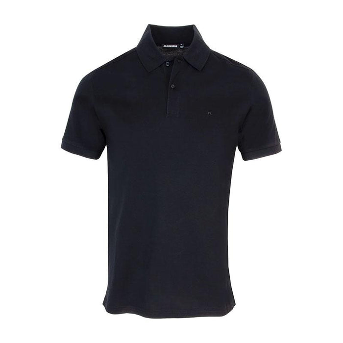 J LINDEBERG Troy Pique Black Men’s Polo Shirt
