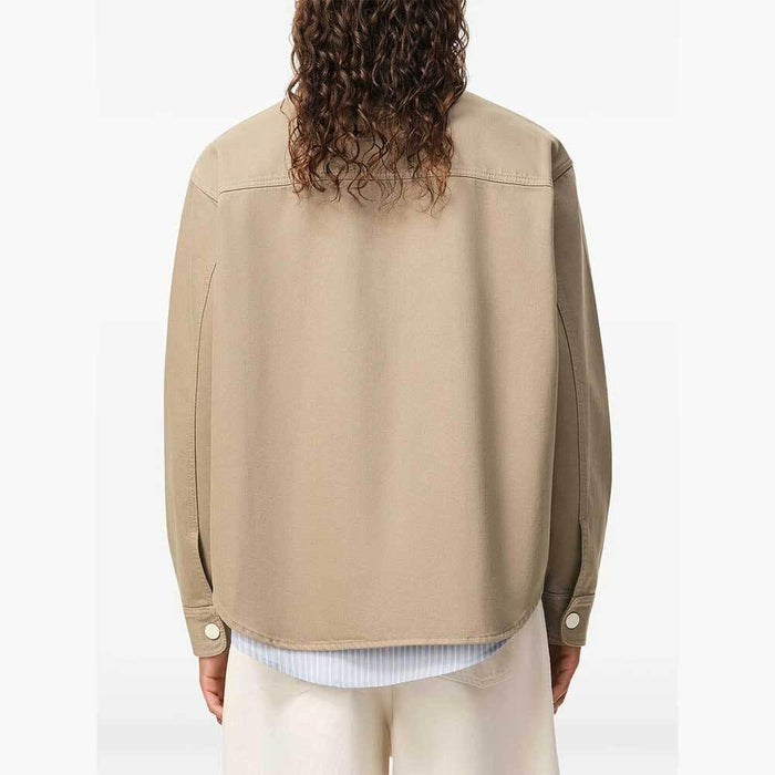 AMI Cotton Knit Ami de Coeur Overshirt Men’s Long Sleeve Shirt