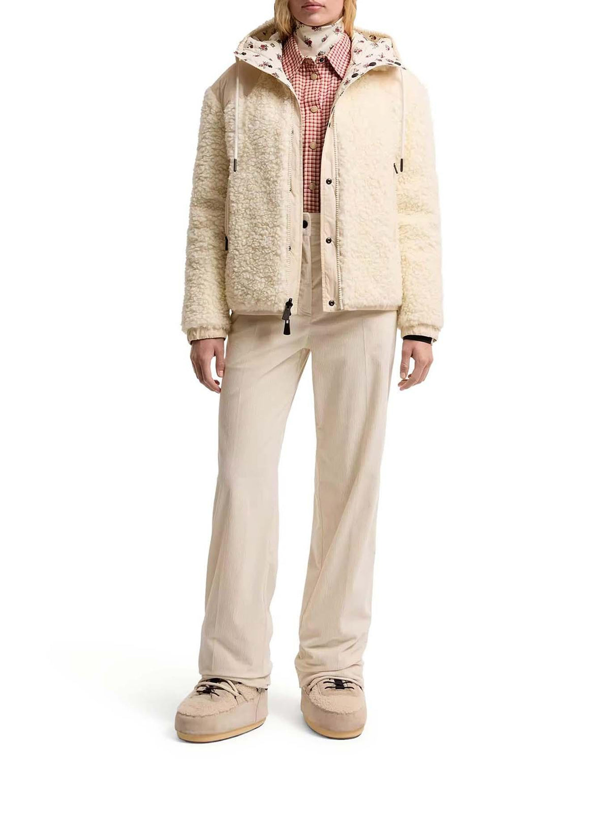 Moncler Beige Down Puffer Jacket Women’s