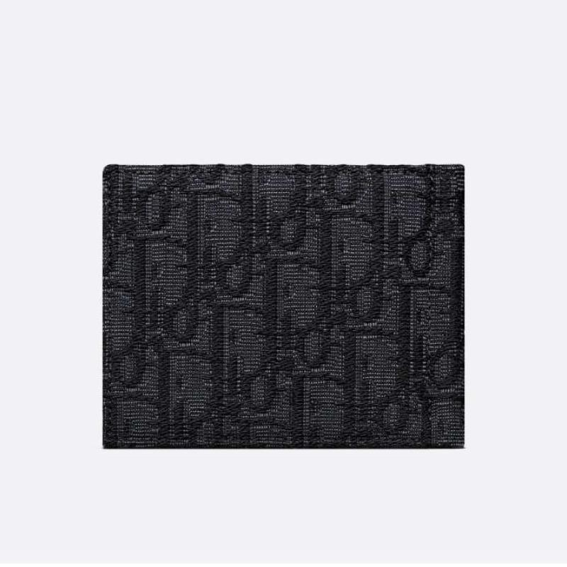 DIOR Oblique Monogram Bifold Money Clip Card Holder 2ESBH069YSE