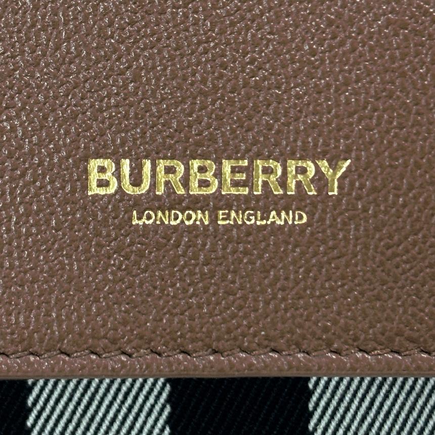 BURBERRY Mini Crossbody Bag New Hampshire Check Brown 80845001 81072701
