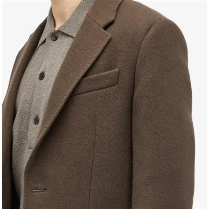 AMI Two-Button Coat Dark Coffee Men's Coat HCO010 WV0049 221