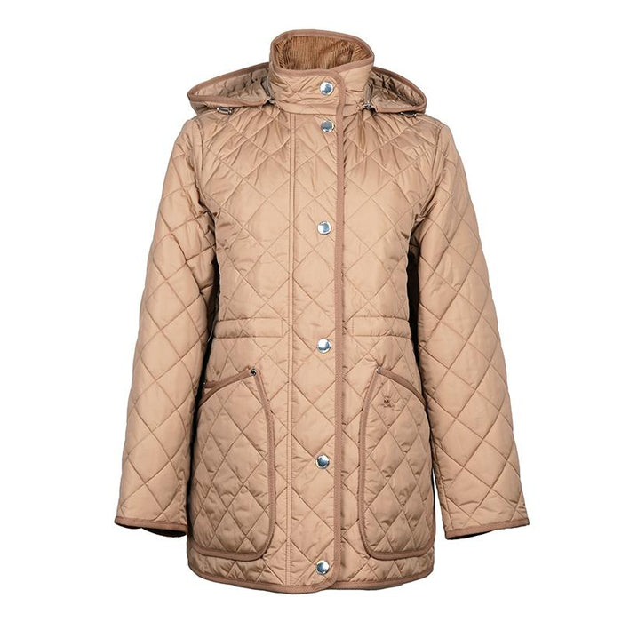 BURBERRY Diamond Quilted Detachable Hood Jacket Unisex