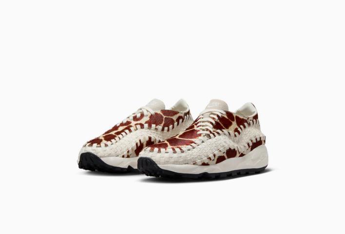 Nike Air Footscape Woven Cow Print Low-Top Sneakers Women’s FB1959 100