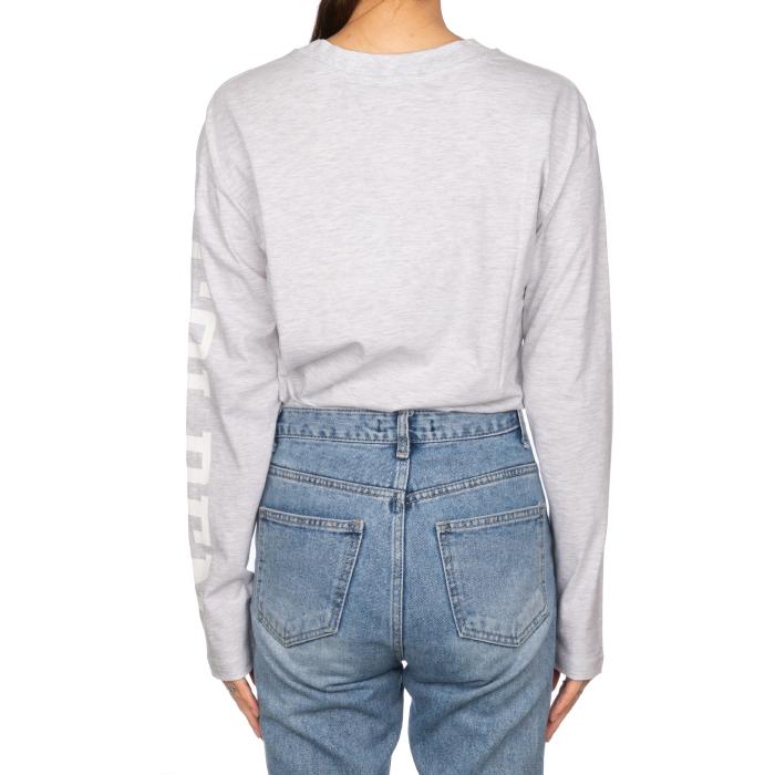 GOLDEN GOOSE Logo Melange Gray T-Shirt