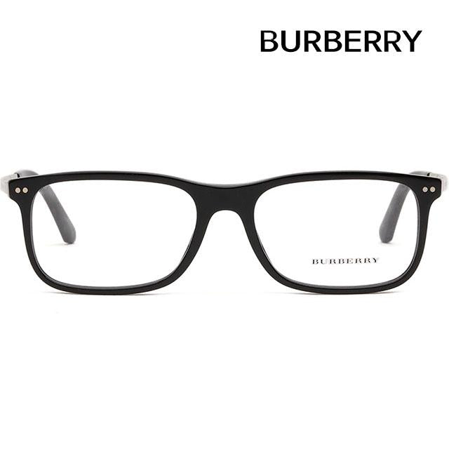 BURBERRY Black Acetate Thick Frame Eyeglasses Unisex BE2282 3001