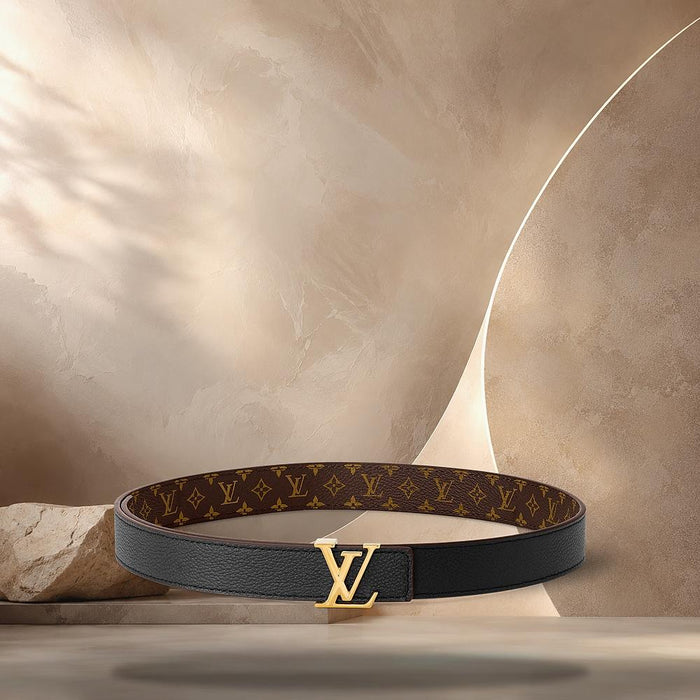 Louis Vuitton Mini 25mm Coated Canvas Brass Belt M0570