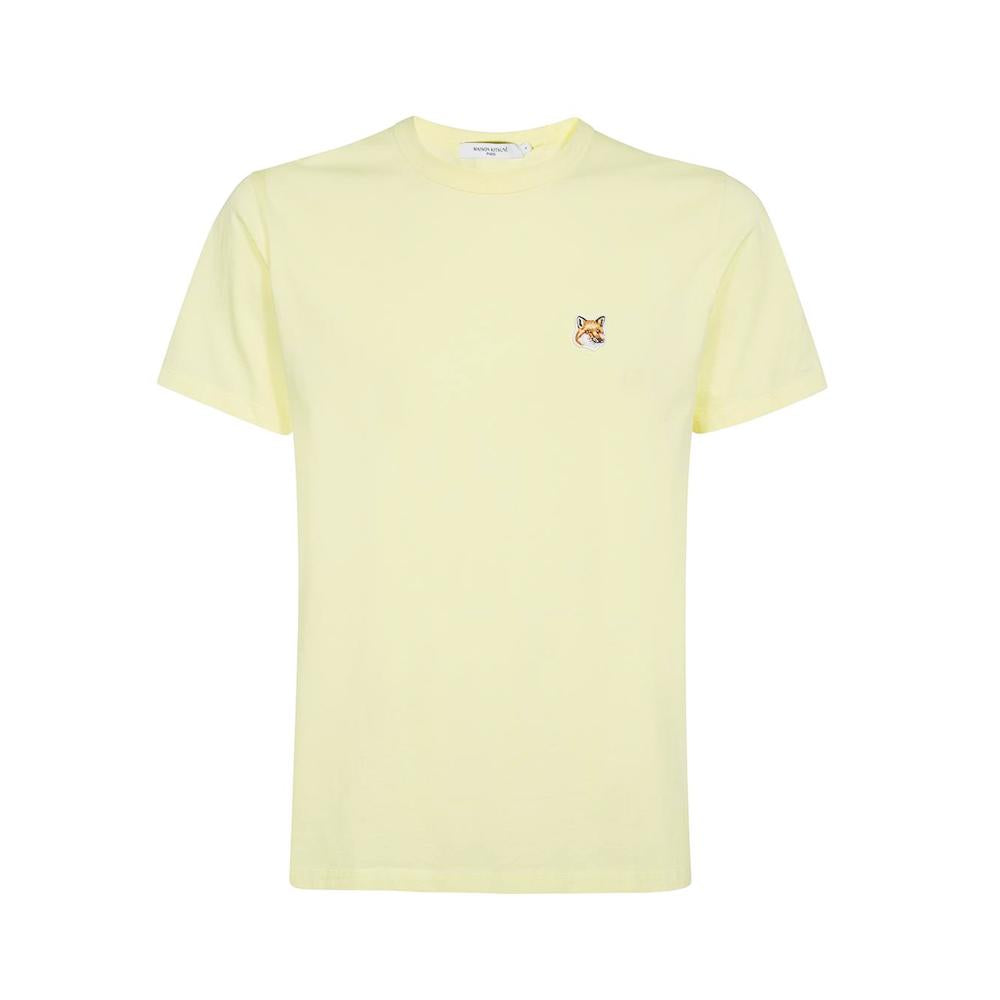 Maison Kitsune Light Yellow Logo T-Shirt IM00111 KJ0008 P720