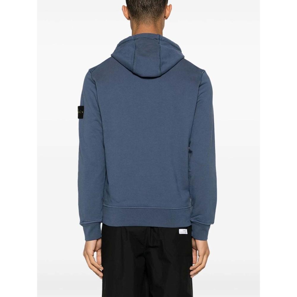 STONE ISLAND Cotton Fleece Men's Hooded Sweatshirt