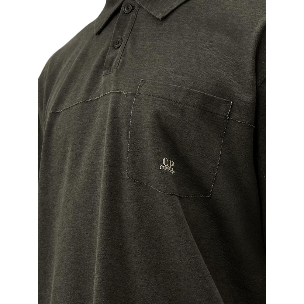 CP Company Men’s Cotton Polo Shirt Gray
