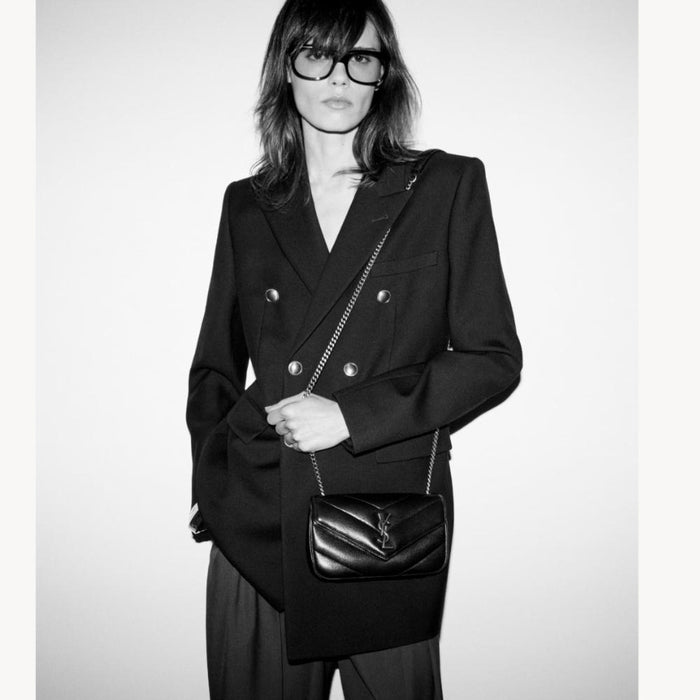 Saint Laurent Loulou Mini Bag Rouge Cabernet Shoulder Bag