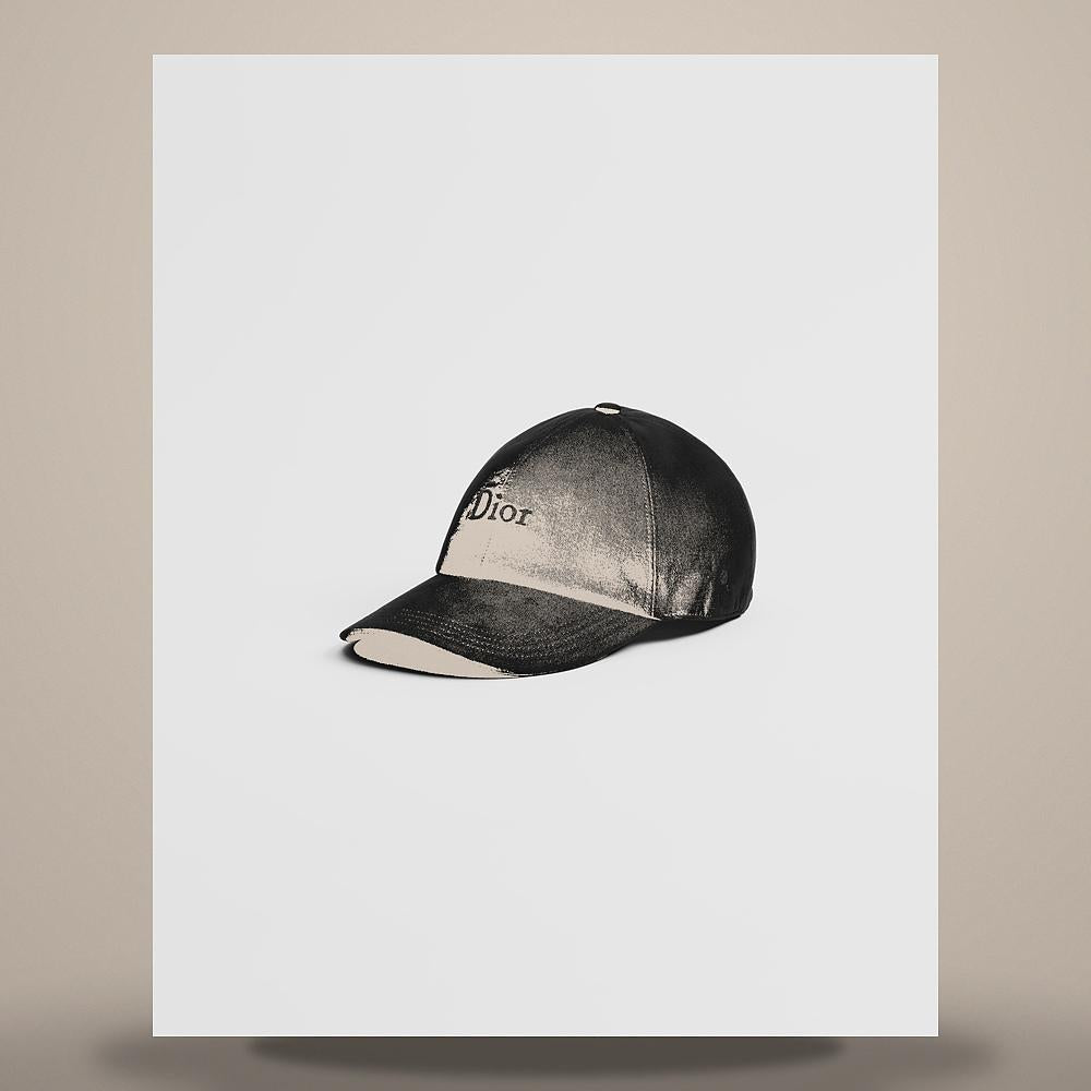 DIOR Black Cotton Canvas CRAFTY Cap 693C913A3175 C989