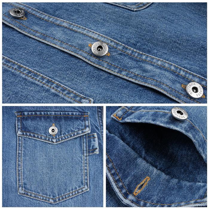 Bottega Veneta Extra Bleach Denim Shirt Jacket Blue Men’s