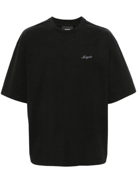 AXEL ARIGATO Black Cotton Short Sleeve T-Shirt A1460005BLACK DOM