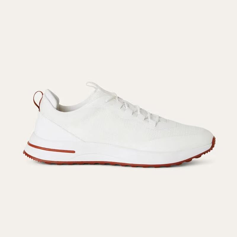 Loro Piana Men’s Grey Suede Calfskin Weekend Low-Top Sneakers