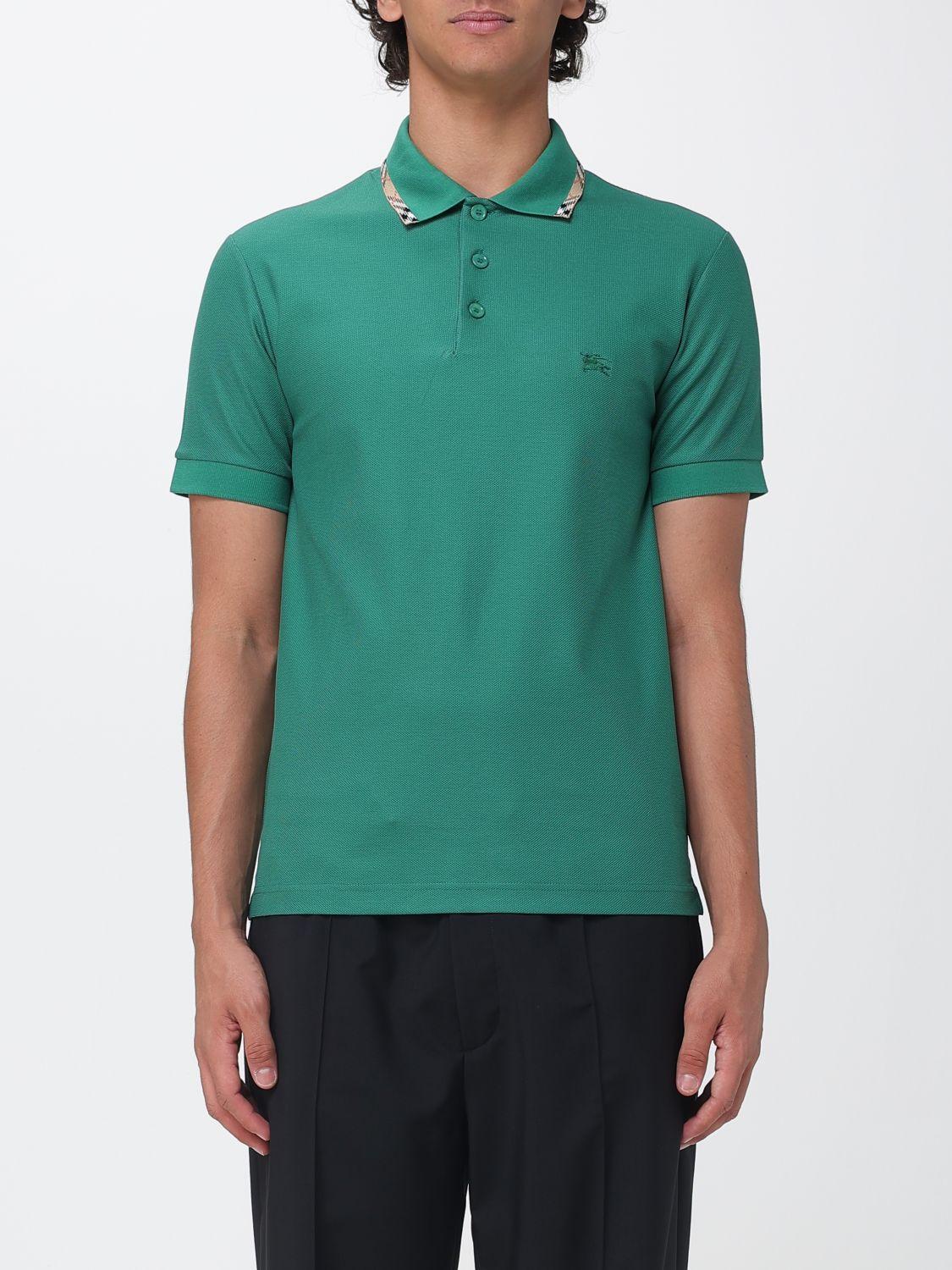 BURBERRY Short Sleeve Polo Shirt Men’s Cotton Tee Black