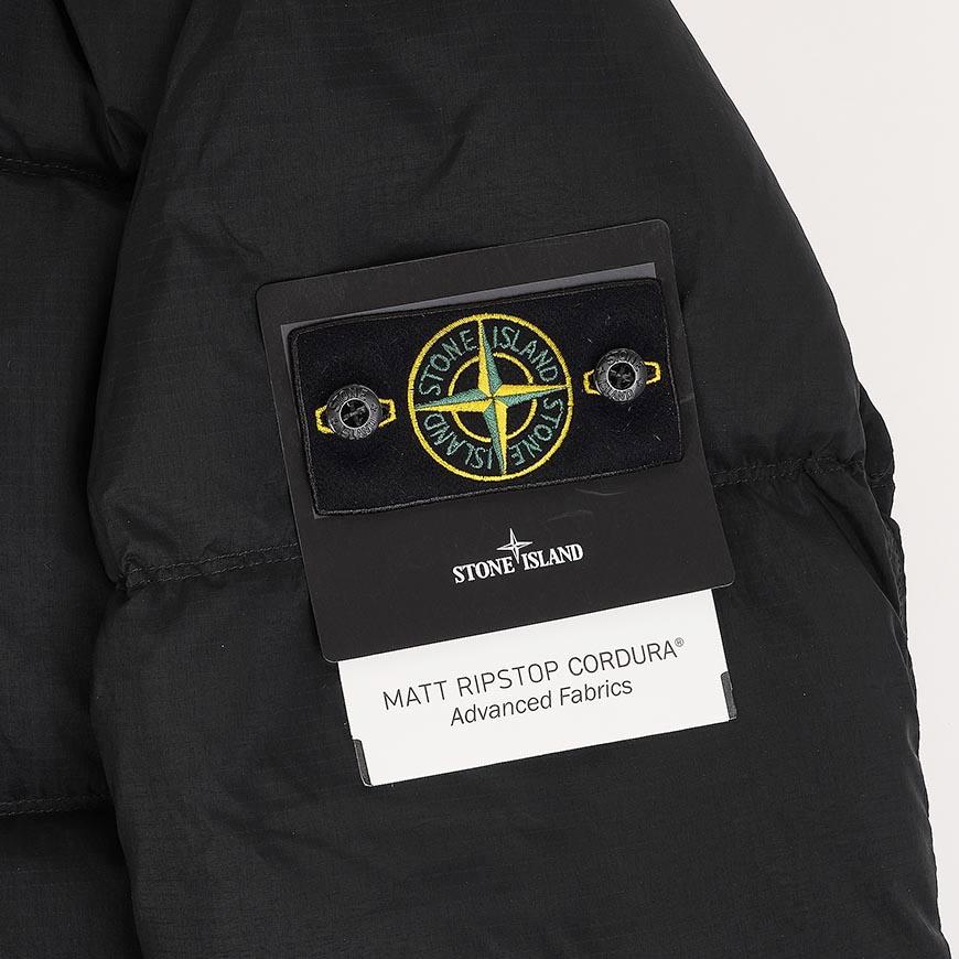STONE ISLAND Men’s Detachable Hood Down Puffer Jacket Black