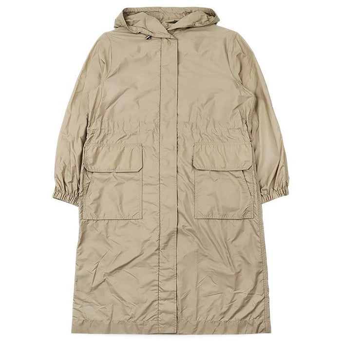 Moncler Women’s Hiengos Hooded Long Jacket Beige
