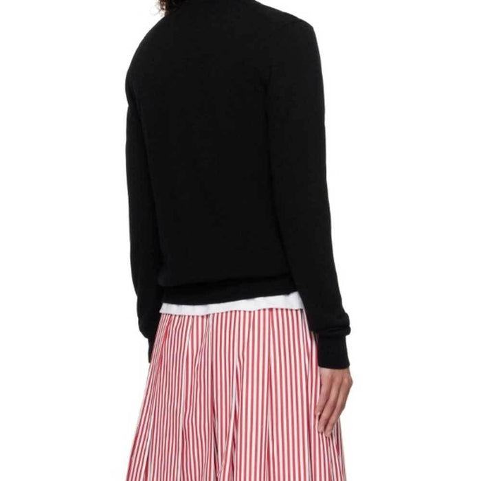 Comme des Garcons Black Red Heart Unisex Cardigan