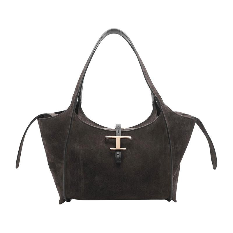 Tods T Timeless Small Tote Bag Beige Leather Handbag