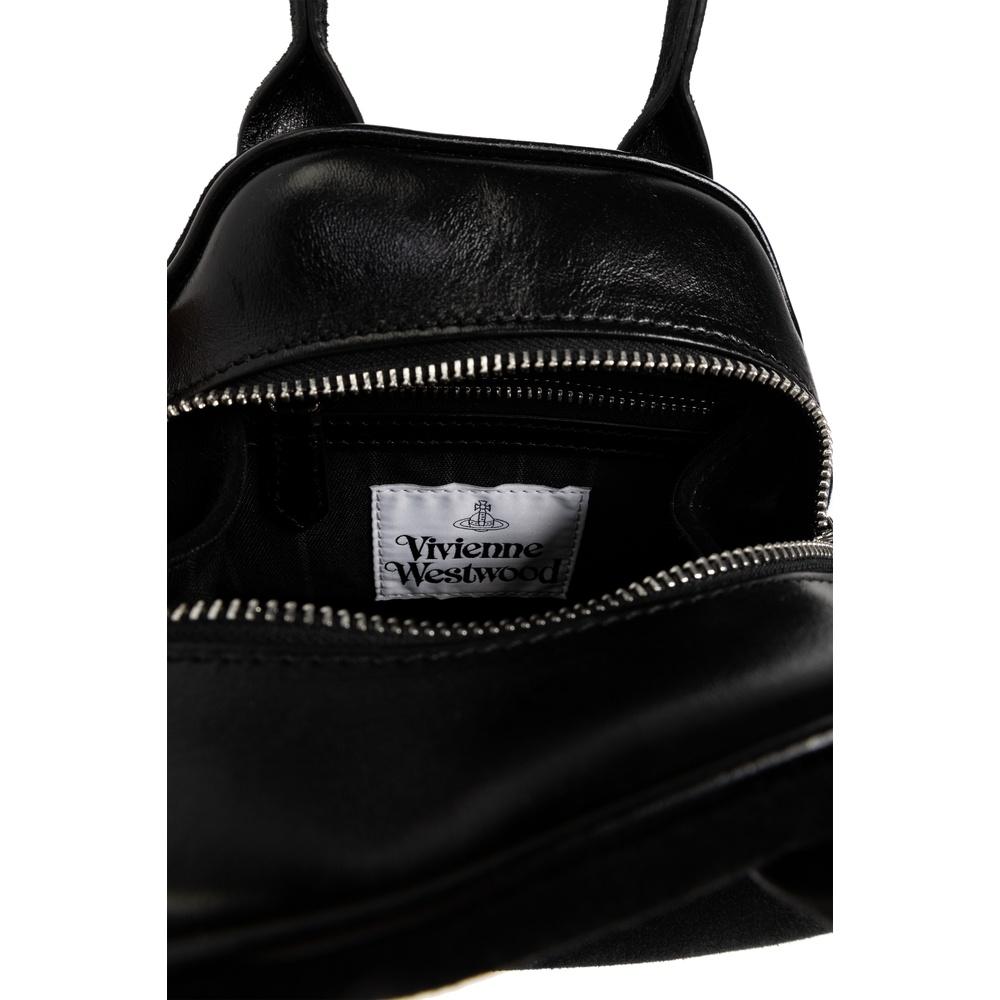 Vivienne Westwood Yasmin Small Tote Bag Black Leather Tote