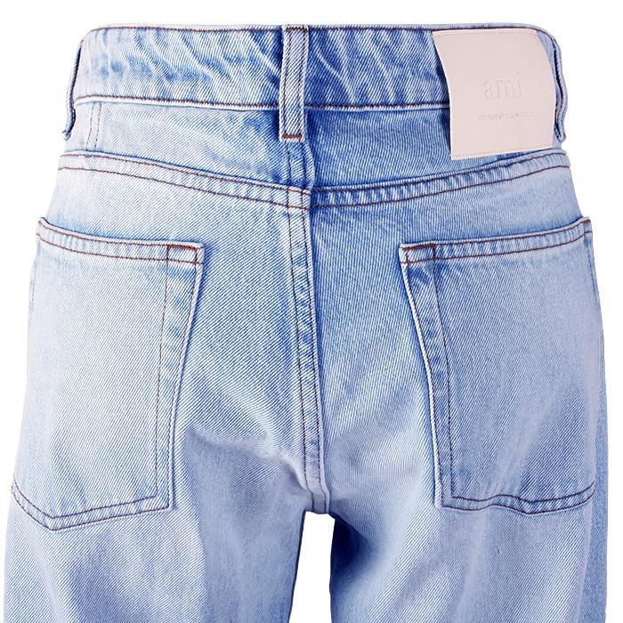 AMI Classic Fit Vintage Blue Jeans HTR001 DE0027 448