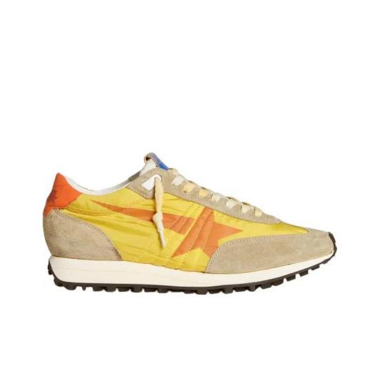 GOLDEN GOOSE Yellow Grey Orange Marathon Running Sneakers Men GMF00683 F005462
